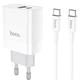 Сетевое зарядное устройство Hoco C80A Rapido PD20W+QC3.0 charger set (Type-C to Type-C cable) White - изображение 1