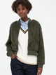 Бомбер женский Uniqlo 777789859 M Хаки (1159772941) - изображение 1