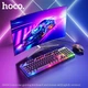 Ігрова провідна клавіатура + мишка 2 в 1 Gaming Combo HOCO Luminous RGB GM18 RU/ENG розкладка - зображення 7