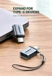 Адаптер Ugreen OTG Type-C to USB 3.0 з карабіном Space Gray (US270) - зображення 4