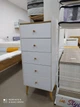 Комод 5 скандинавский Asgard 500x1265x400 белая аляска/дуб крафт золотой (GAAG04011200000) - изображение 6