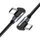 Кабель UGREEN US323 USB-C 90˚ to USB-C 90˚ 60W QC3.0 PD3.0 3A 2m Black (70531) - изображение 2