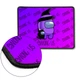 Килимок для мишки з оверлоком Амонг Ас Фіолетовий (Among Us Violet) (5962-2423-XL) XL - зображення 2