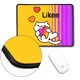 Коврик для мишки с оверлоком Лайк Котик (Likee Cat) (5962-1039-L) L - изображение 2
