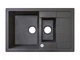 Кухонная мойка из гранита ADAMANT ANILA PLUS 78*50*20 см темный серый - изображение 1