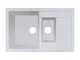 Кухонная мойка из гранита ADAMANT ANILA PLUS 78*50*20 см БЕЛЫЙ - изображение 1