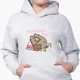 Детский худи Кот Пушин (Pusheen Cat) Светло-серый меланж (9298-3347) 140 см - изображение 3
