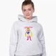Детский худи Сейлор Мун (Sailor Moon) Светло-серый меланж (9298-2916) 116 см - изображение 2