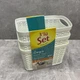 Набір кошиків молочного кольору 3 шт. 165*125*107 мм 1,5 л Ucsan plastik M-3926 - зображення 3