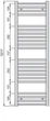 Полотенцесушитель Zehnder Aura 1217x450 Антрацыт - изображение 4