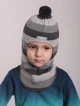 Демисезонная детская шапка-шлем для мальчика Beezy 1512-34-22 Пол р. 4 (от 56 см) - изображение 1