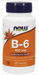 Витамин В6 NOW Foods (Vitamin B6) 100 мг 100 капсул NOW00456 - изображение 1