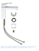 Смеситель для раковины M-размера Grohe Eurocube (23446000) - изображение 4