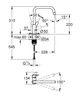 Змішувач для кухні Grohe Eurosmart New (30567000) (00146287) - изображение 3