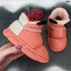 Тапочки чуни детские высокие экокожа с ушками оранжевые 32/33 р (20 см) 1903 - изображение 1