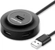 USB-хаб UGREEN CR106 USB 2.0 4 Ports HUB 1 м Black (20277) - зображення 1