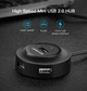 USB-хаб UGREEN CR106 USB 2.0 4 Ports HUB 1 м Black (20277) - зображення 2