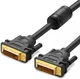 Кабель Ugreen DV101 DVI (24+1) Male to Male Cable Gold Plated 3m Black (11607) - зображення 1