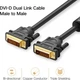 Кабель Ugreen DV101 DVI (24+1) Male to Male Cable Gold Plated 3m Black (11607) - зображення 2