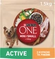 Сухий корм Purina One Mini/Small Active для дорослих собак дрібних порід з підвищеною активністю з куркою та рисом 1.5 кг (8445290348265) - изображение 1