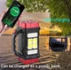 Ручной аккумуляторный переносной фонарь Vkstar Hurry Bolt Hb-1678 38w, Powerbank, солнечная батарея - изображение 7