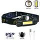 Аккумуляторный налобный фонарь Bailong Bl 1898 sensor, 16 cob+Xpe - изображение 1