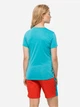 Спортивная футболка для фитнеса женская Jack Wolfskin Crosstrail Graphic T W 1807213-1283 S Голубая (4064993698886) - изображение 2