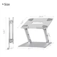 Подставка для ноутбука VHG D7 складная Folding Laptop Stand Gray - изображение 4