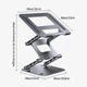 Подставка для ноутбука VHG LS515-3 складная Folding Laptop Stand Silver - изображение 3