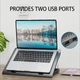 Подставка для ноутбука с охлаждением VHG S30 с RGB-подсветкой Laptop Cooling Pad Grey - изображение 4