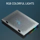 Подставка для ноутбука с охлаждением VHG S30 с RGB-подсветкой Laptop Cooling Pad Grey - изображение 6