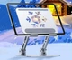 Металлическая складная подставка Primo SP04 для планшета - Silver Primo STAND-SP04-SLV серебряный - изображение 4