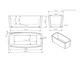 Ванна акриловая Mexen ELBA 168x75x58 см белая с сифоном (58041687500) - изображение 5