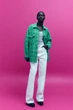 Твидовая зеленая рубашка в клетку от зара zara - м - изображение 2