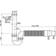 Сифон для кухонной мойки ALCAPLAST впуск 1 1/2" белый A83-DN50/40 - изображение 2