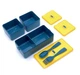 Набір 3в1 Bento Set ланч бокс/супниця/ланч бег з виделкою і ложкою синій (LB-84500) - зображення 4