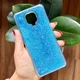 Чехол Glitter для Xiaomi Redmi Note 9 Pro бампер силиконовый Синий - изображение 1