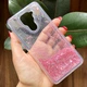 Чохол Glitter для Xiaomi Redmi Note 9 бампер силіконовий акваріум серце Рожевий Без бренду - зображення 2