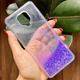 Чехол Glitter для Xiaomi Redmi Note 9 Pro бампер силиконовый Фиолетовый - изображение 2