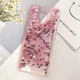 Чехол Glitter для Xiaomi Redmi Note 9 Pro бампер силиконовый сердце Розовый - изображение 4