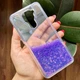 Чохол Glitter для Xiaomi Redmi Note 9 бампер силіконовий акваріум Фіолетовий Без бренду - зображення 2