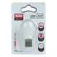 Мини лампочка от павербанка USB LED XO Y1 Портативный светодиодный светильник фонарик ночник (1Вт, 5В). White - изображение 5
