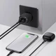 Сетевое зарядное устройство на 2 выхода Baseus Compact Charger (10.5W, 2 USB). Black - изображение 7