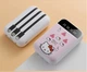 УМБ Powerbank портативная зарядка Hello Kitty 10000 mAh с чехлом Hello Kitty и в подарочной упаковке Розовый - изображение 1