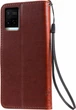 Чохол книжка Vivo Y33s Кіт та Дерево Brown (30468-30) - зображення 2