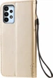Чехол книжка Samsung Galaxy A23 A235 Кот и Дерево Gold (30482-2A) - изображение 2