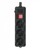 Фільтр живлення Gembird Pro (SPG3-G-15B-PRO) 3 розетки, 4.5м, чорний - зображення 5