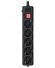 Фильтр питания Gembird Pro (SPG5-G-15B-PRO) 5 розеток, 4.5м, черный - изображение 5