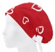 Медицинская шапочка женская HeadwearUniverse универсальная принт Сердца на красном - изображение 3