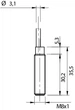 Індуктивний датчик M8 короткий, NO/PNP, 2 м кабель, AE6/AP-1A MDMicro Detectors - зображення 2